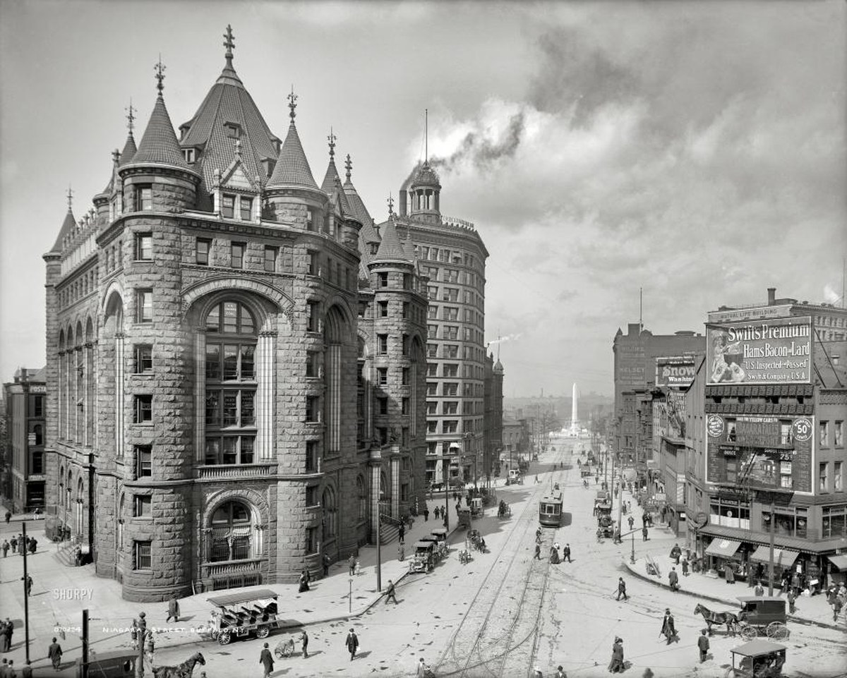 Historic Stone Architecture & Landmark Photo Restoration Original Degraded Scan